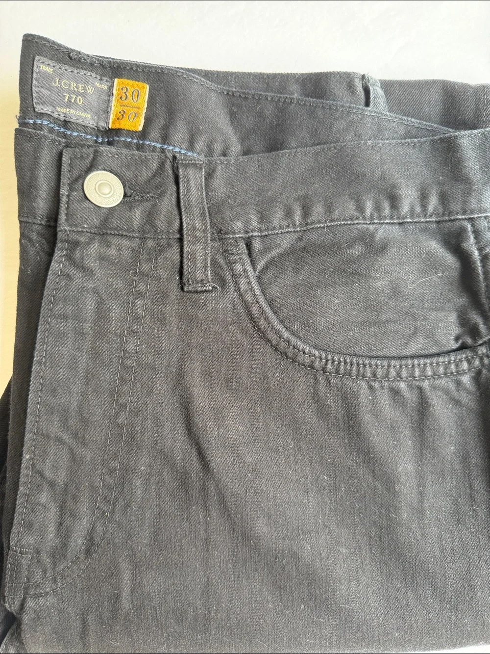 J. Crew Men's Slim Straight Jeans in Black